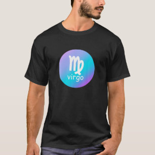 T-shirt SIGNE Zodiaque Virgo Bleu pourpre Astrologie Anniv