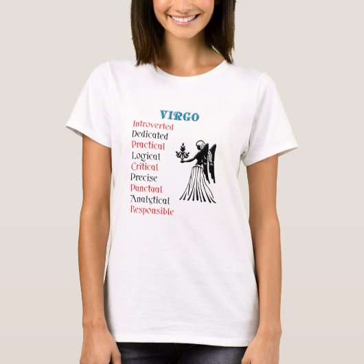T-shirt SIGNE Zodiaque Virgo Horoscope (Devant)