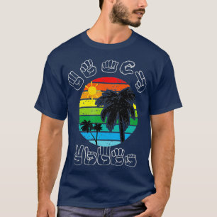T-shirt Signer ASL Langue des Signes Vêtements Plage Sourd