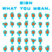 T-shirt Signer ce que vous voulez dire langue des signes