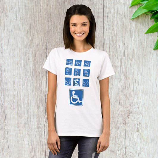 T-shirt Signes d'accessibilité pour fauteuil roulant