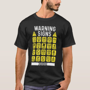T-shirt Signes d'Avertissement 101 Mécanicien Automobile