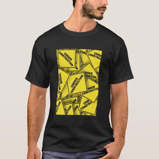 T-shirt Signes de construction en cours (Devant)