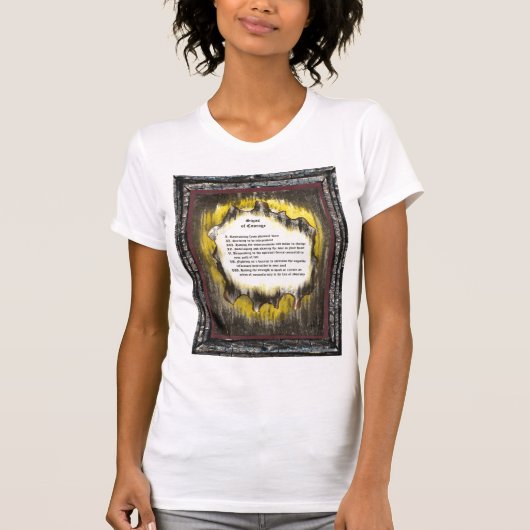T-shirt Signes de courage (Devant)