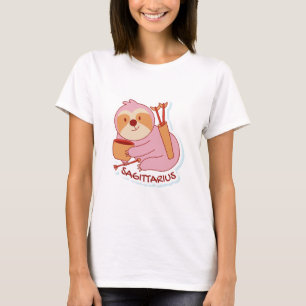T-SHIRT SIGNES DE ZODIAC AVEC PARASOLS ET CAFÉ SAGITTARIUS