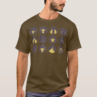 T-shirt Signes de zodiaque pour femmes Astrologie Horoscop