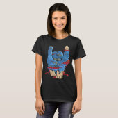 T-shirt Signes des cornes Main d'os de sang (Devant entier)
