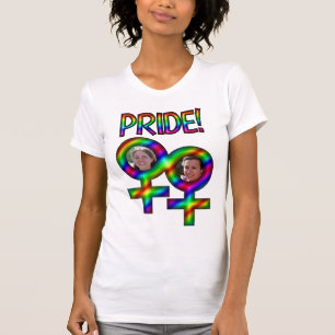 T-shirt Signes Femmes Liées Cadre Photo Gay pride Amusant