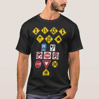 T-shirt Signes routiers, Cadeau pour enfants