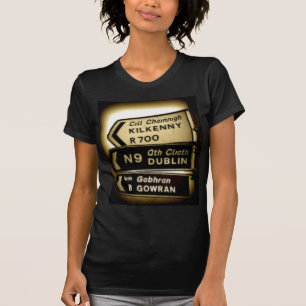 T-shirt Signes routiers irlandais