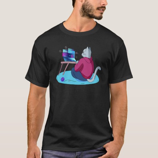 T-shirt Signification de Programmeur Programmeur Chat Amus (Devant)