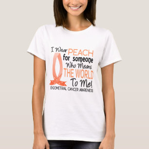 T-shirt Signifie le monde à moi cancer du corps utérin