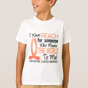 T-shirt Signifie le monde à moi cancer du corps utérin