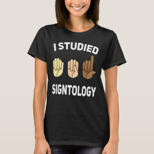 T-shirt Signologie Langue des signes main ASL Poignée main