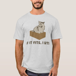 T-shirt S'Il Convient, Je Suis Assis Chat
