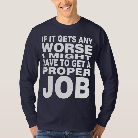 T-shirt S'il devient pire (Devant)
