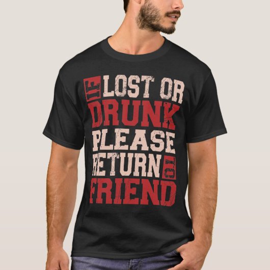 T-shirt S'Il Est Trouvé Couché S'Il Vous Plaît Retourner À (Devant)