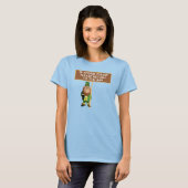 T-shirt S'il est trouvé s'il vous plaît retourner au bar i (Devant entier)