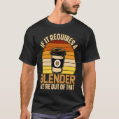 T-shirt S'Il Faut Un Blender Café Barista & Caféine (Devant)