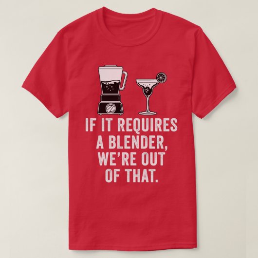 T-shirt S'Il Faut Un Blender Funny Bartender Cadeau (Design devant)