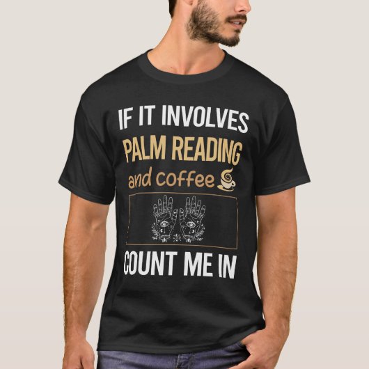 T-shirt S'Il Implique Un Palmier Lecteur De Lecture De Caf (Devant)
