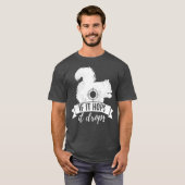 T-shirt S'IL L'ARRÊTE, IL ABANDONNE La Chasse À L'Écureuil (Devant entier)