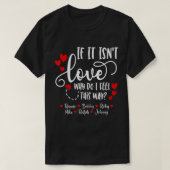 T-shirt S'il n'est pas l'amour - Ronnie Bobby Ricky Mike R (Design devant)
