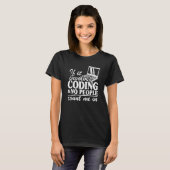 T-shirt S'Il S'Agit De Codage Et Que Personne Ne Me Compte (Devant entier)