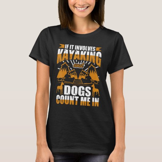 T-shirt S'Il S'Agit De Kayak Et Chiens 1 (Devant)