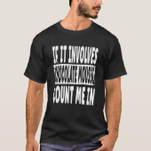 T-shirt S'Il S'Agit De Mousse De Chocolat, Comptez-Moi Dan (Devant)