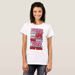 T-shirt S'il vous plaît ne pas abandonner