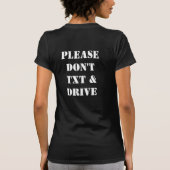 T-shirt S'il vous plaît ne pas modifier le texte et l'unit (Dos)