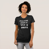 T-shirt S'il vous plaît ne pas modifier le texte et l'unit (Devant entier)