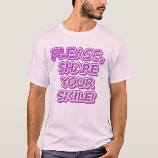 T-shirt "S'Il Vous Plaît Partagez Votre Sourire !" Un Desi