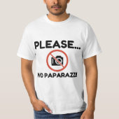T-shirt S'Il Vous Plaît, Pas De Paparazzi ! (Devant)