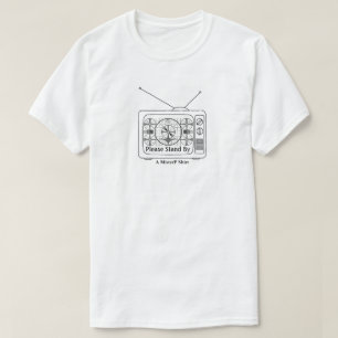 T-shirt S'Il Vous Plaît Restez En Poste - Une Chemise Mist