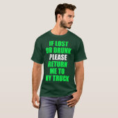 T-shirt S'Il Vous Plaît Revenir À Mon Camion Funny Trucker (Devant entier)