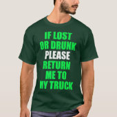 T-shirt S'Il Vous Plaît Revenir À Mon Camion Funny Trucker (Devant)