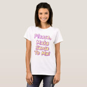 T-shirt "S'Il Vous Plaît, Sentez-Moi !" Un Design Sympa. C (Devant entier)
