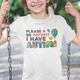 T-shirt S'Il Vous Plaît, Soyez Patients J'Ai Autisme Puzzl