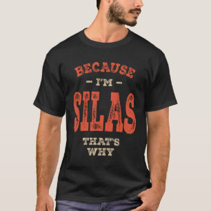 T-shirt Silas Nom Funny Personnalisé Anniversaire Silas