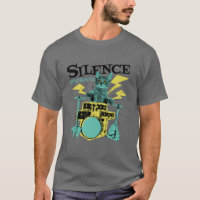 Silence Destroyer Cute Chat Jouer Des Tambours