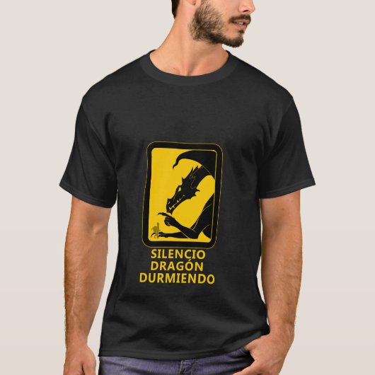 T-shirt Silence dragon en dormant (Devant)