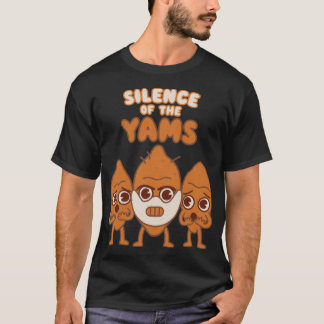 T-shirt Silence of the Yams movie pun kawaii style Hallowe
