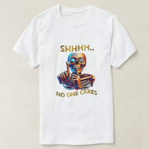 T-shirt Silence Parle Volumes Colorful Skeletal Figure