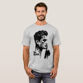 T-shirt Silent Man Gift-be Symbole calme pour les amateurs (Devant entier)