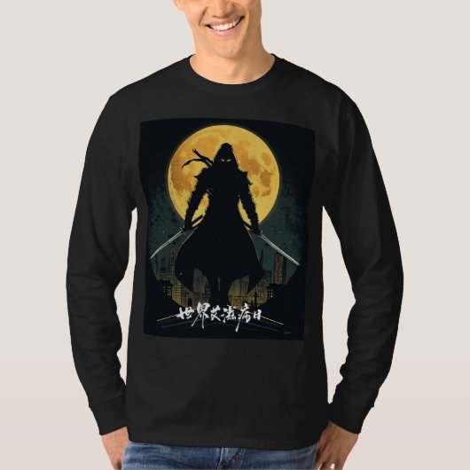 T-shirt Silent Ninja Assassin Graphic Tee (Devant)