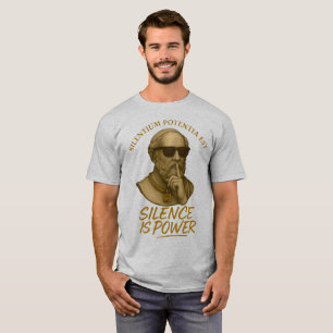 T-shirt Silentium Potentia Est – Le Pouvoir de la Force Tr