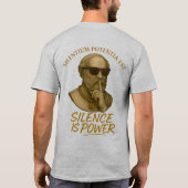 T-shirt Silentium Potentia Est – The Power of Quiet Streng (Dos)