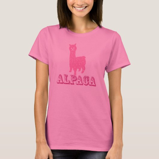 T-shirt Silhouette 1 P d'alpaga (Devant)
